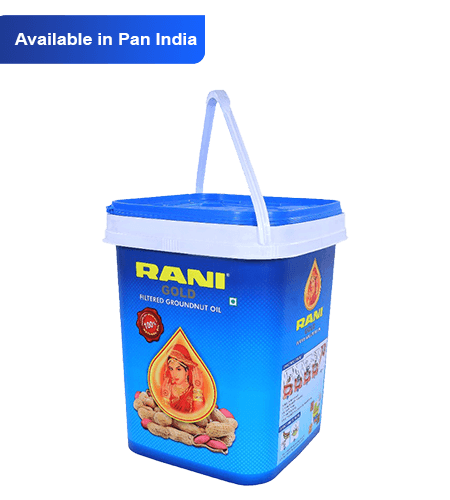 Rani Filtered Groundnut Oil - 15 kg Bucket for Chakli - Healthy and Best for Cooking